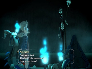 Guybrush mag vorübergehend tot sein, aber sicher nicht auf den Mund gefallen.